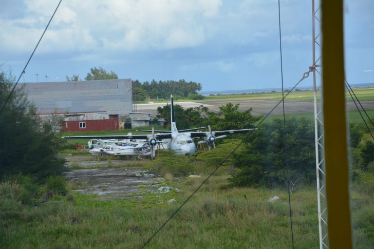 Air Equator Fairchild F-27F 8Q-AEQ at Gan International Airport