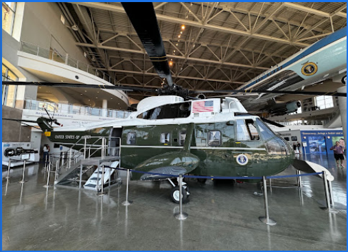 Sikorsky VH-3A Sea King Marine One 150611 USMC in Air Force One Pavilion, Ronald Reagan Presidential Library and Museum